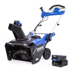 Kobalt 80V-22-in Single Stage Electric Cordless Snow Blower - 1 Battery Included -Kobalt 1076663 42711992 001
