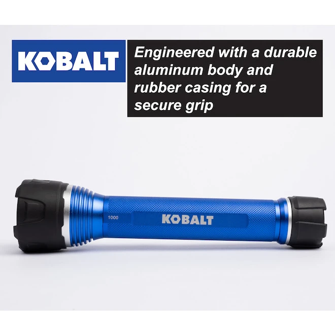 Kobalt Rechargeable - 1000 Lumens LED Flashlight 1 Kobalt Rechargeable - 1000 Lumens LED Flashlight