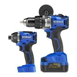 Kobalt 24-V Max Cordless Tools Combo - Drill-Driver And Impact Driver - Brushless Motor With Battery And Charger -Kobalt 45595020b L