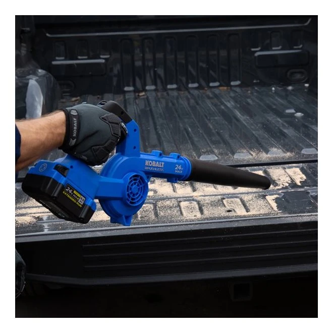 Kobalt 24 V Max Jobsite Blower - Lightweight - Black And Blue - Bare Tool Without Battery 4 Kobalt 24 V Max Jobsite Blower - Lightweight - Black And Blue - Bare Tool Without Battery - Image 4