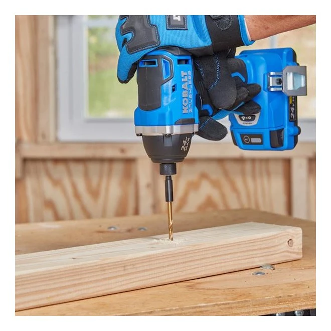 Kobalt 24-V Max Cordless Impact Driver Set - Brushless Motor - Charger, Battery And Accessories Included 2 Kobalt 24-V Max Cordless Impact Driver Set - Brushless Motor - Charger, Battery And Accessories Included - Image 2