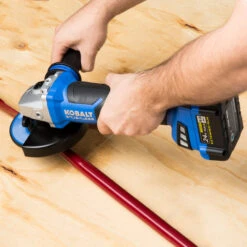 Kobalt 38 Kobalt 24 V Max Cordless Angle Grinder - Black And Blue - 5/8-in Diameter Arbor - Bare Tool Without Battery